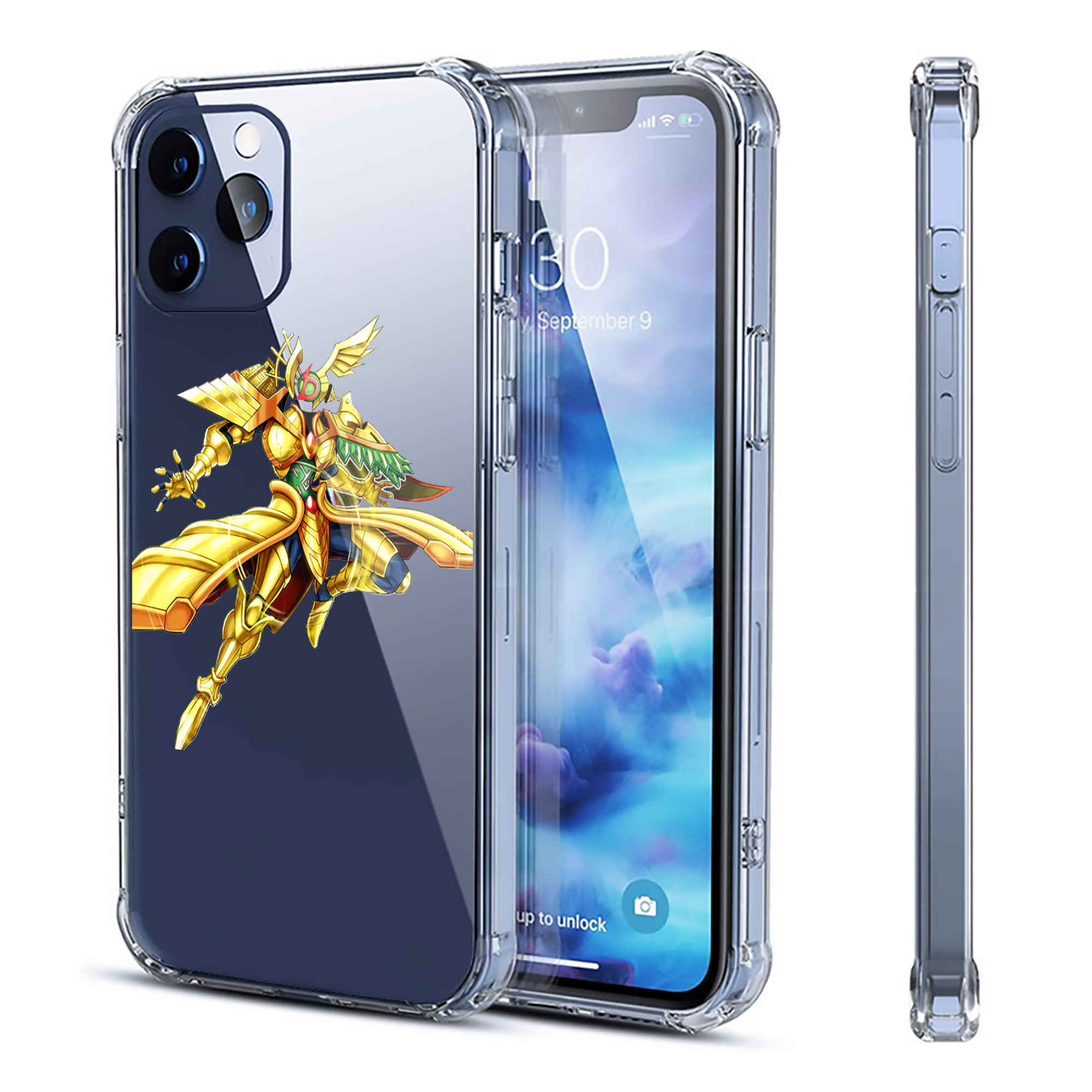 （画像用） 遊☆戯☆王 Yu-Gi-Oh! 【iPhone 12シリーズ対応】透明スマホケース（クリアソフトケース）